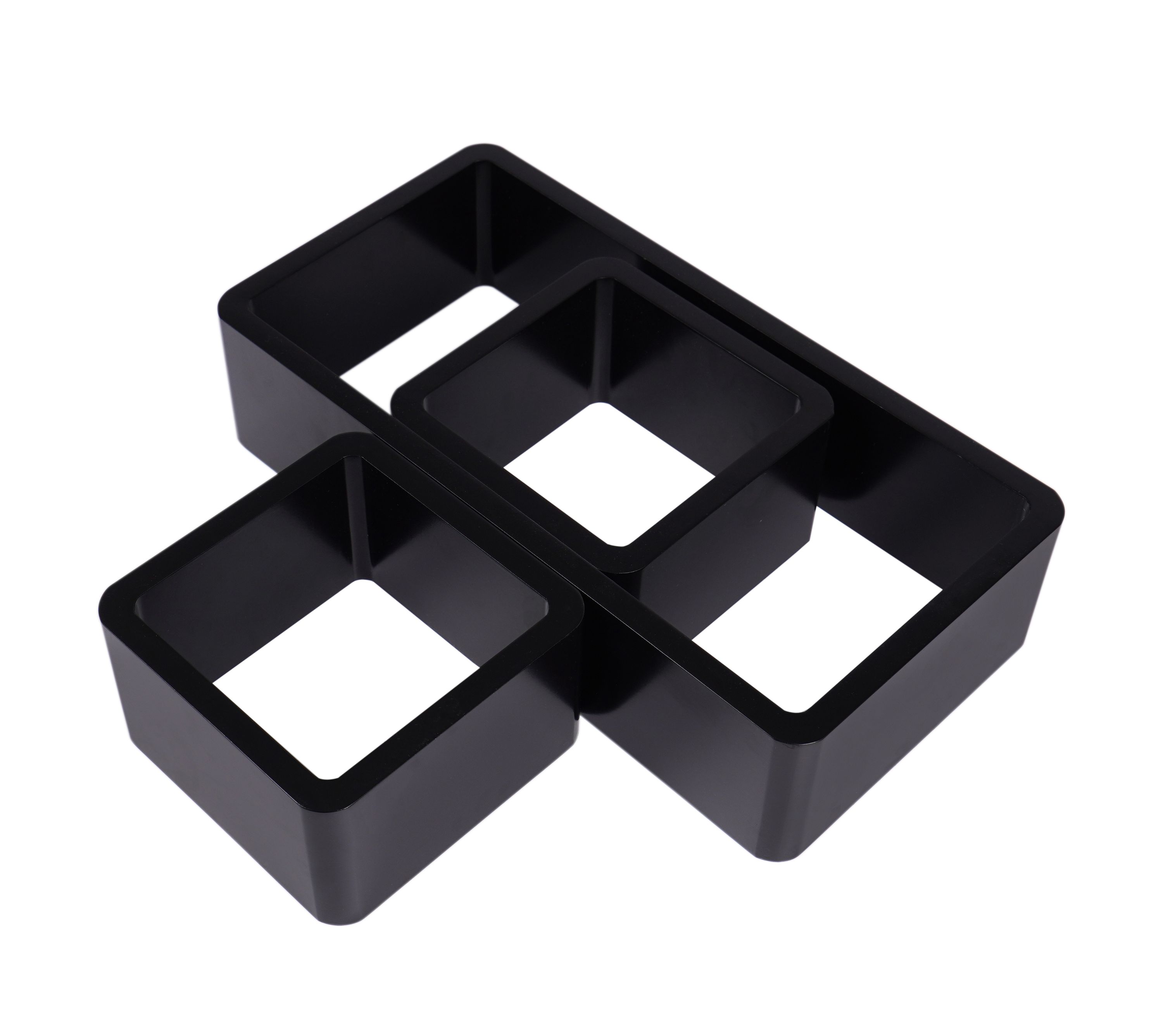 Wandregal SOLA 3er Set schwarz