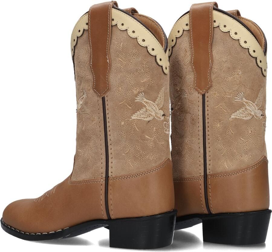 Bootstock Limited Cowboy Boot High Laarzen Leer Meisjes Camel