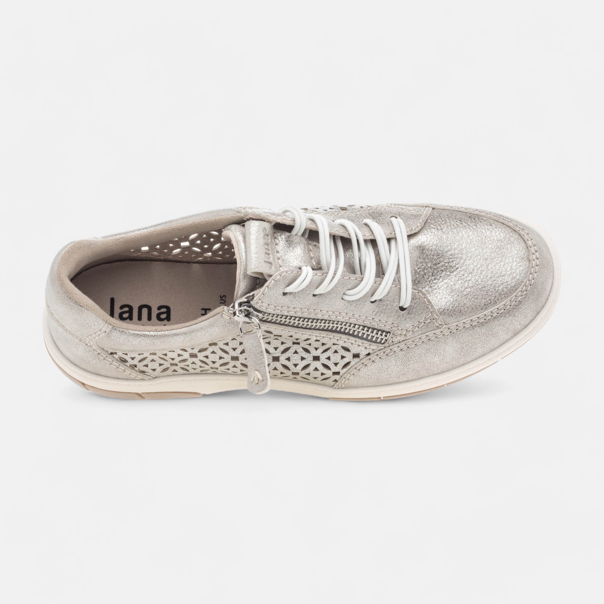 Baskets basses Femme argent