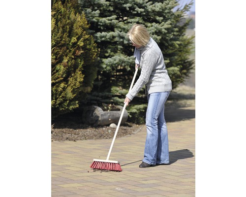 Bümag straatbezem 30 cm, PVC rood