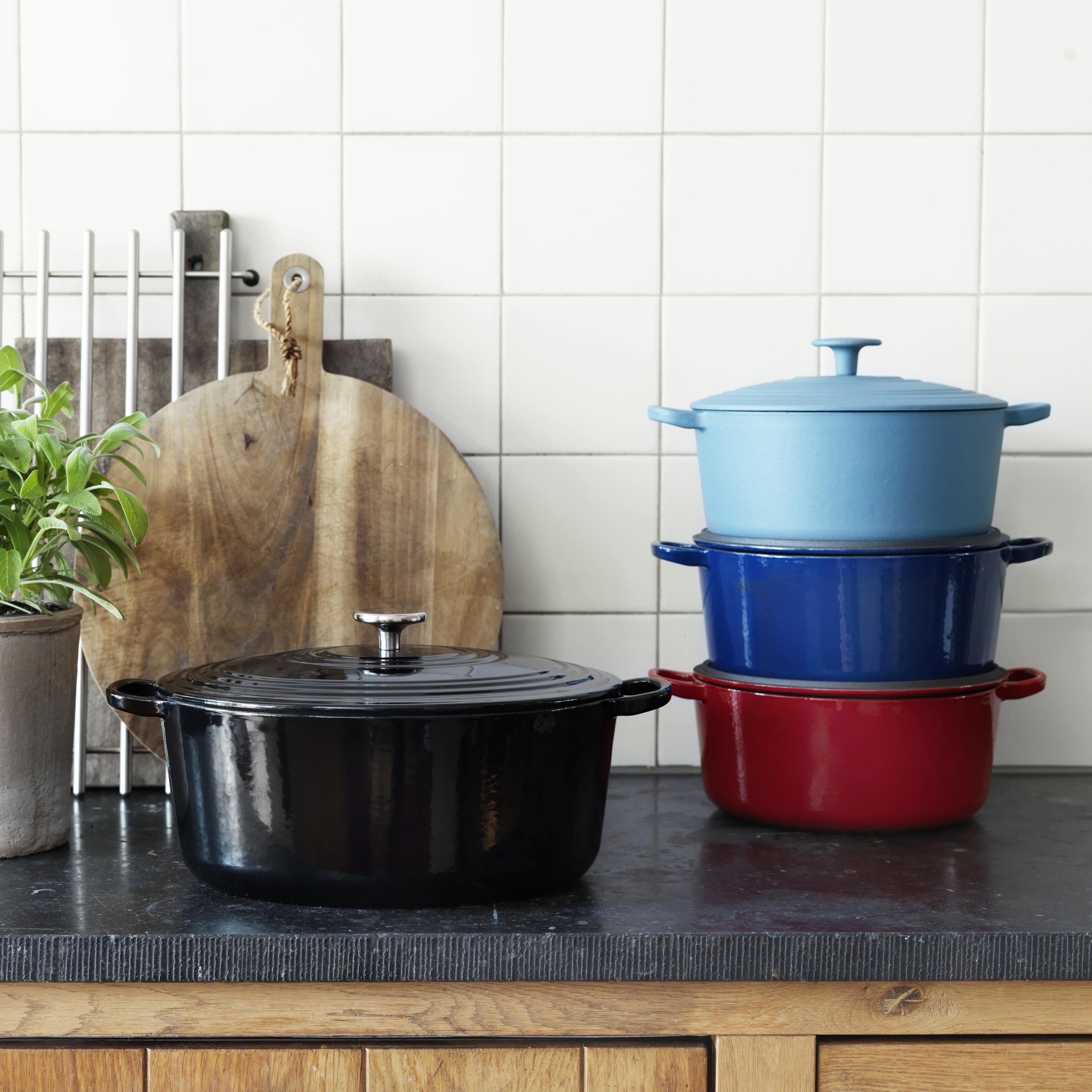 BK Bourgogne Braadpan Ã 28 cm - Chili Red
