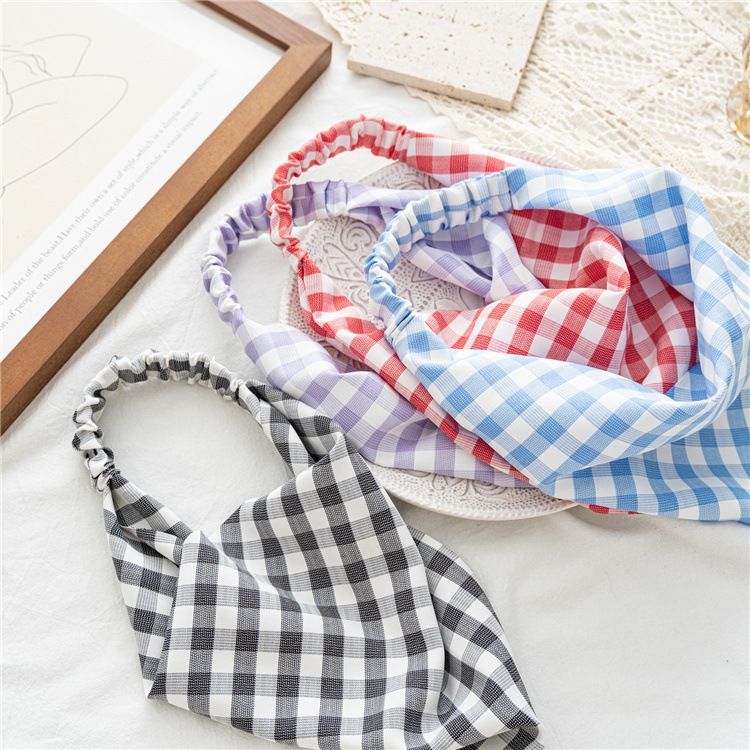 enthice - Geruite elastische bandana