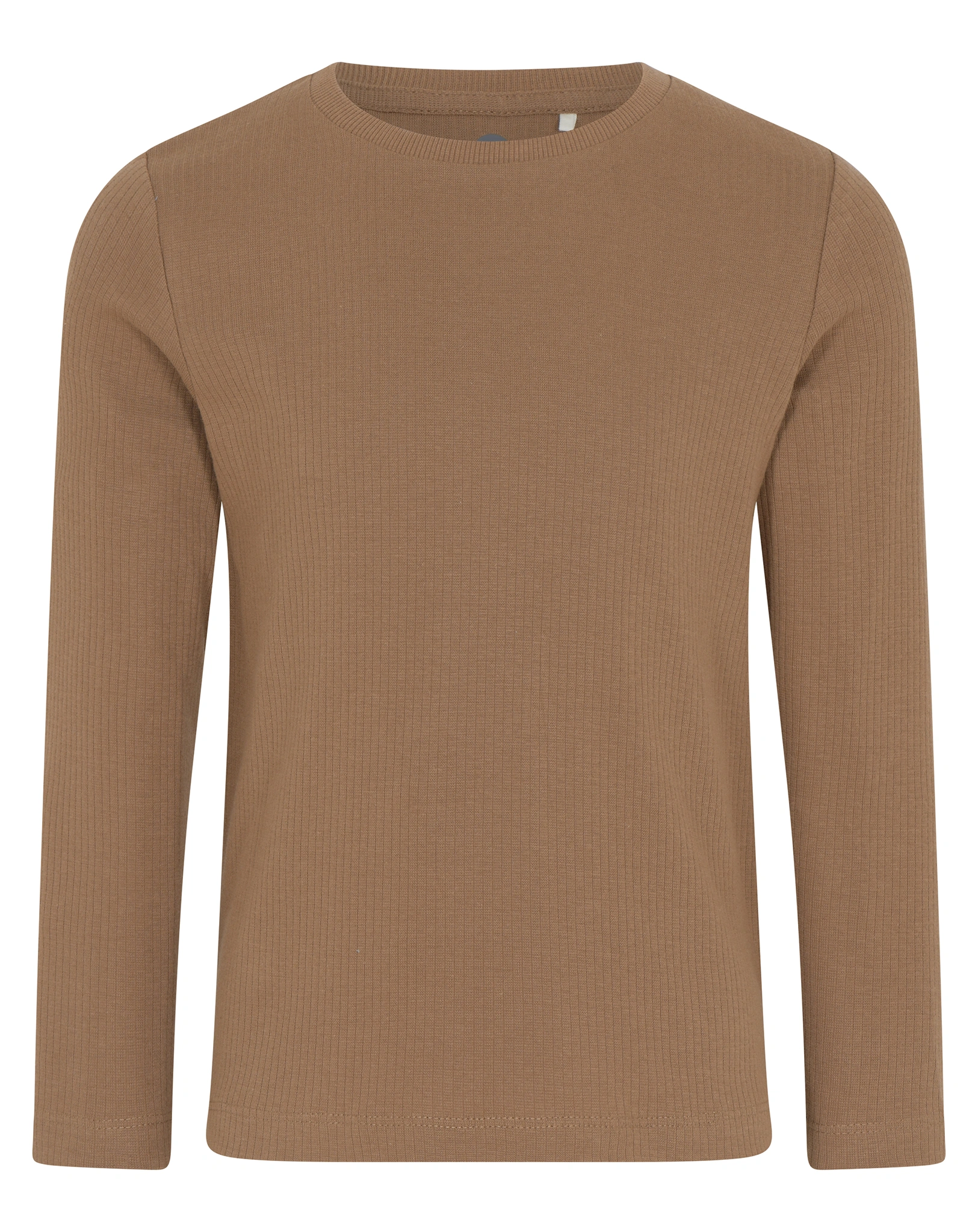 Langarm-Shirt BASIC RIP in coca mocha
