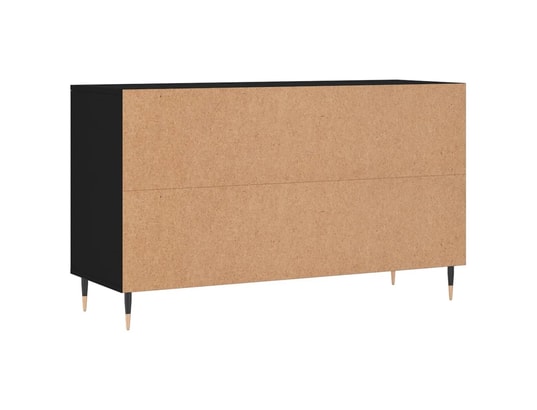 VIDAXL - Armoire à chaussures noir 102x36x60 cm bois d'ingénierie