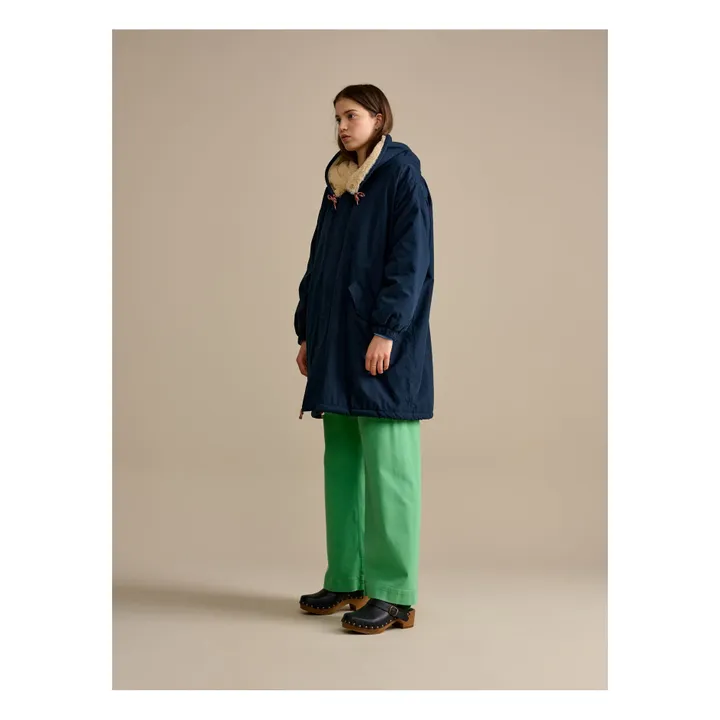 Bellerose Parka Fourrée Laos - Collection Femme  | Bleu marine