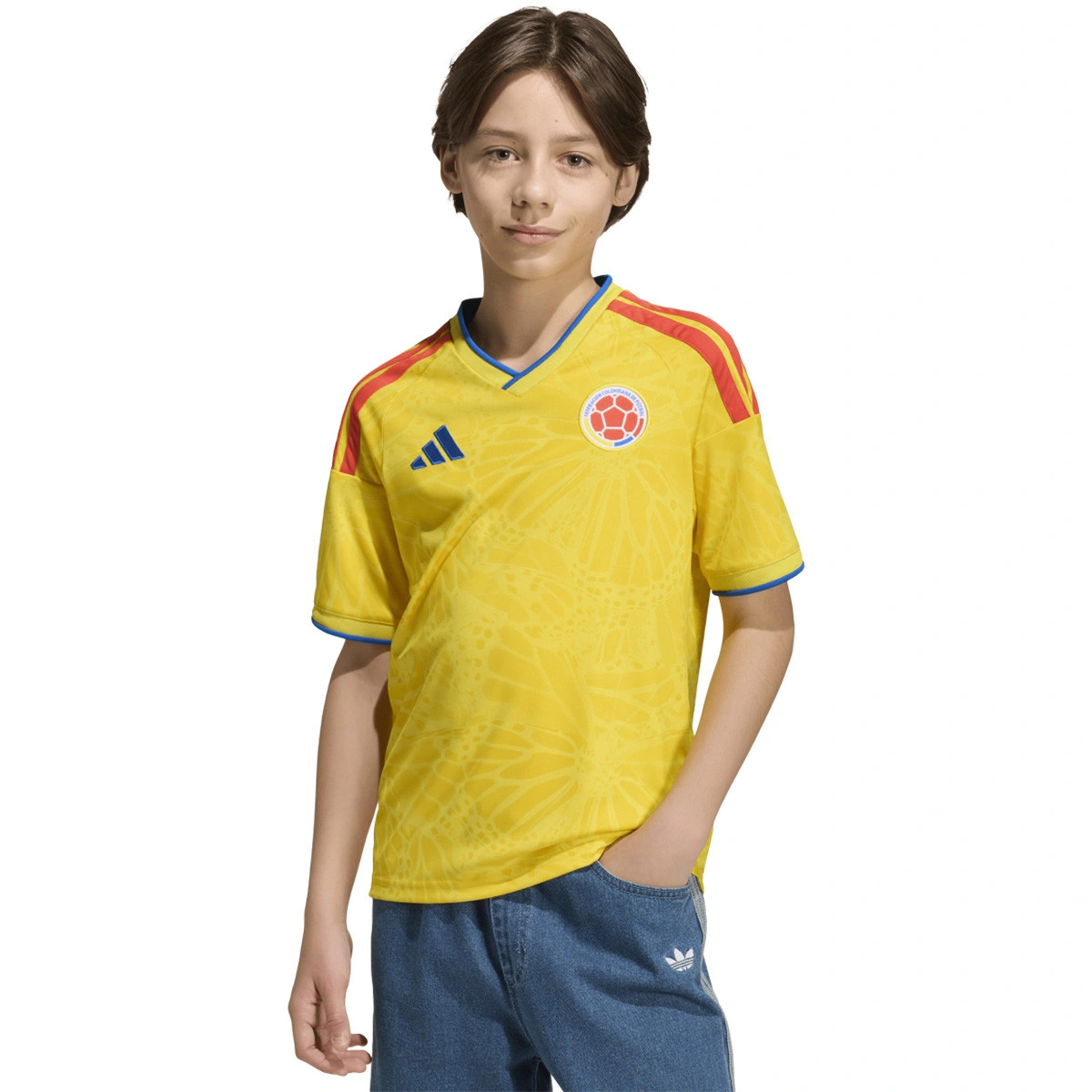 Camisola adidas Colômbia Primeiro Equipamento Mundial 2026 Criança