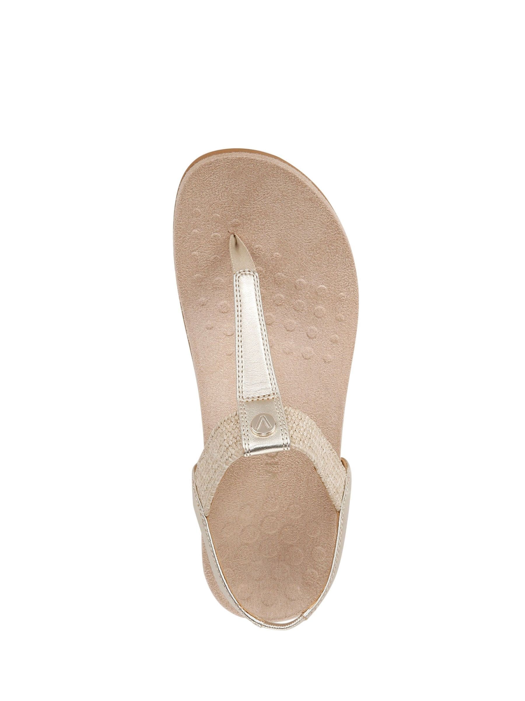 Goud - Vionic Brea Wide Fit Arch Support Toe Post Sandals