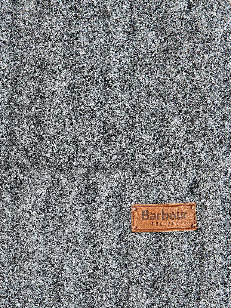 BARBOUR Geschenkset Beanie und Schal SALTBURN grau