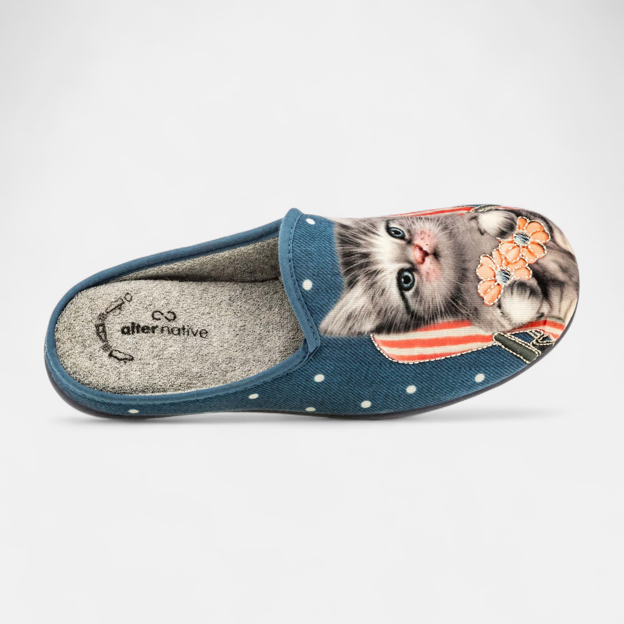 Pantoufles mules Femme bleu