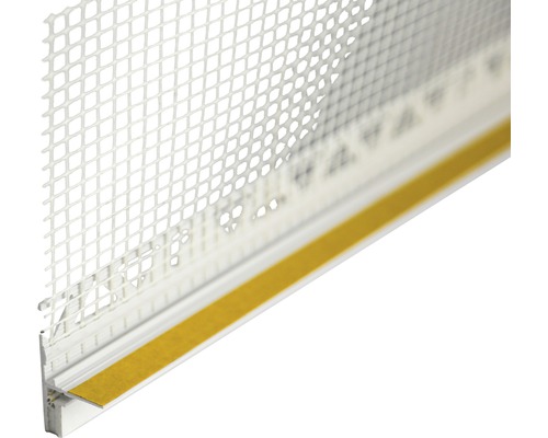 PROTEKTOR pleisterafdichtingsband, hard en flexibel PVC, inclusief membraan en weefsel, voor pleisterdikte 7 mm, 2600 x 39 x 7 mm