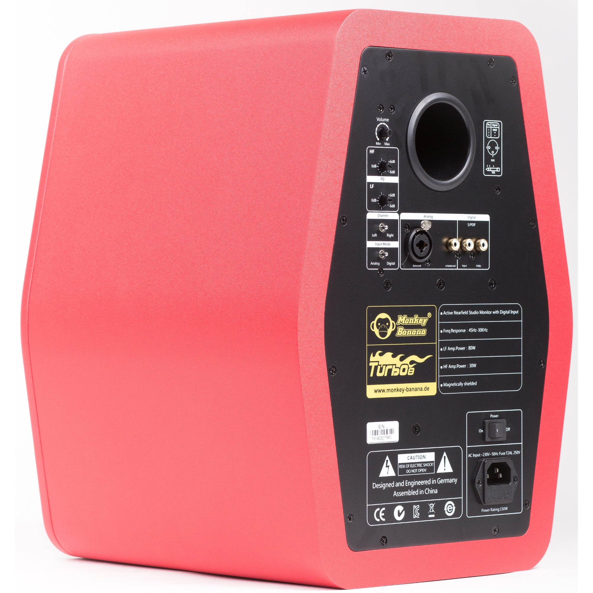 Monkey Banana Turbo 8 actieve studiomonitor rood (per stuk)
