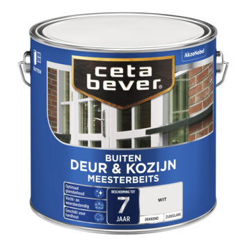CetaBever Meesterbeits Deur & Kozijn zijdeglans dekkend wit 2,5 liter