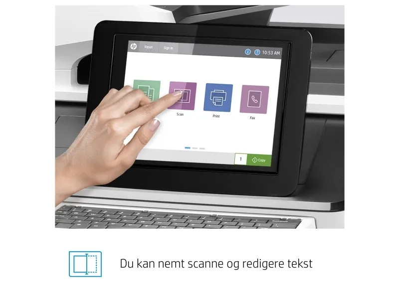 HP LaserJet Enterprise Flow MFP M776z - Multifunktionsprinter - farve - laser - 297 x 864 mm (original) - A3/Ledger (medie) - op til 46 spm (kopiering) - op til 46 spm (udskriver) - 2300 ark - 33.6 Kbps - USB 2.0, Gigabit LAN, Wi-Fi(n), USB 2.0 vært