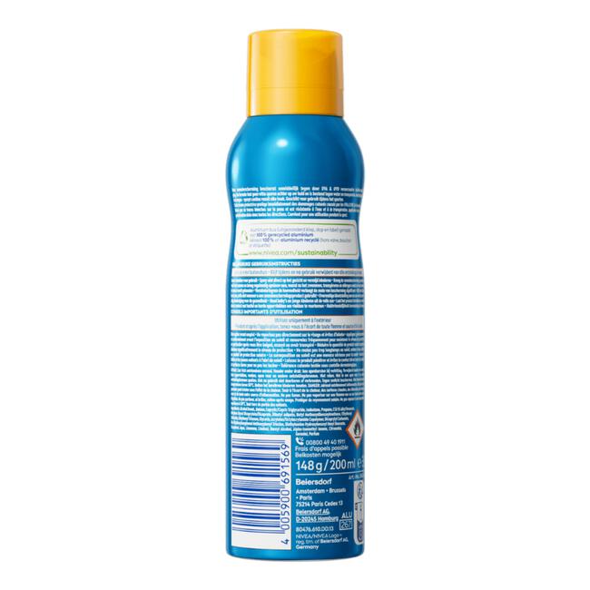 NIVEA SUN Zonnebrand Protect & Dry Touch Vernevelende Zonnespray SPF 30 200 ML