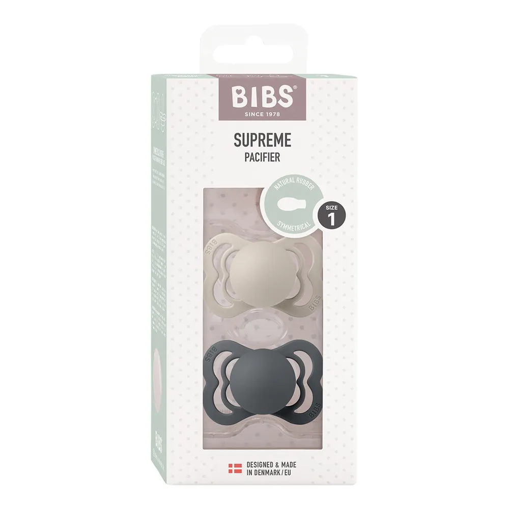 BIBS Supreme Latex Symmetrisk Sand/Iron 2 pak - flere størrelser