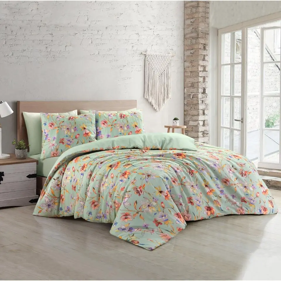 Papillon dekbedovertrek Nora- 200x200/220- groen