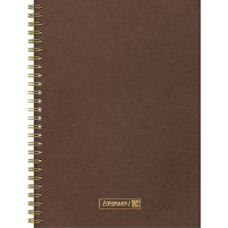 BRUNNEN Notizbuch Wire „Natural“ A5 dotted chocolate