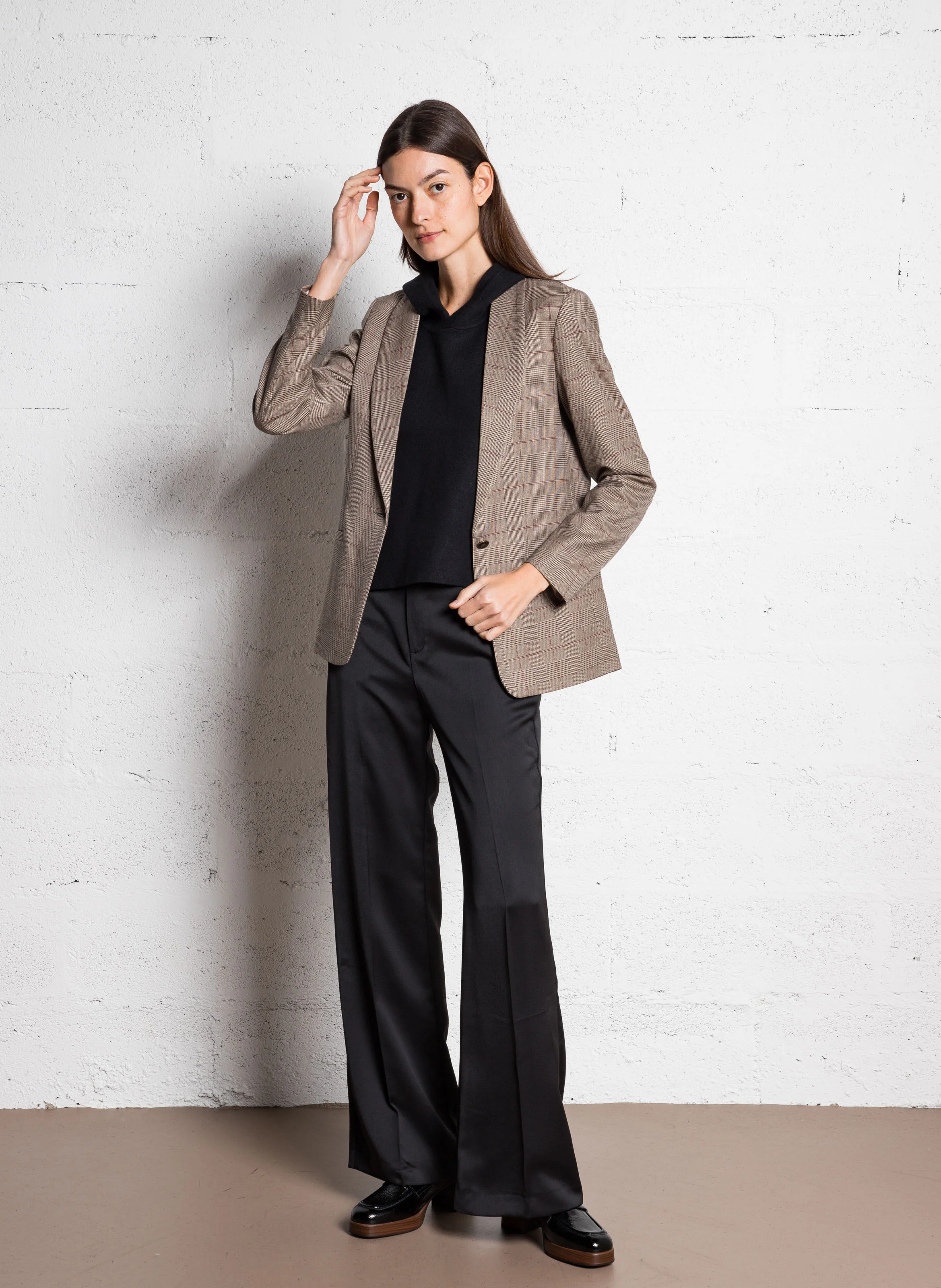 VOICE - Veste de tailleur à carreaux | Marron