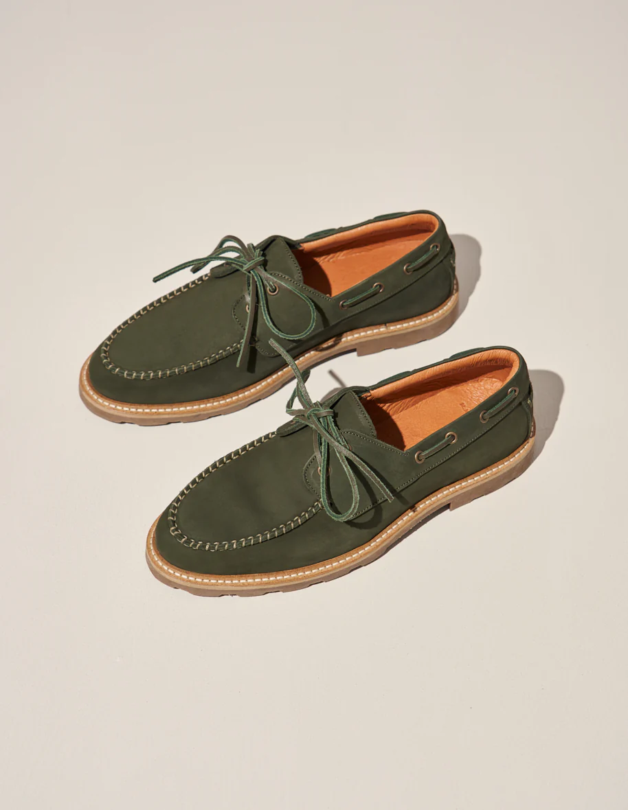 Chaussures Bateau Benoit - Nubuck kaki