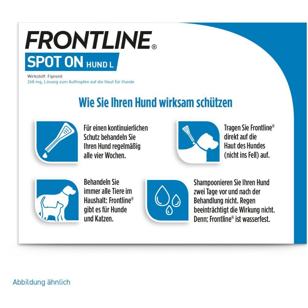 FRONTLINE® SPOT ON Hund (20-40kg) gegen Zecken und Flöhe