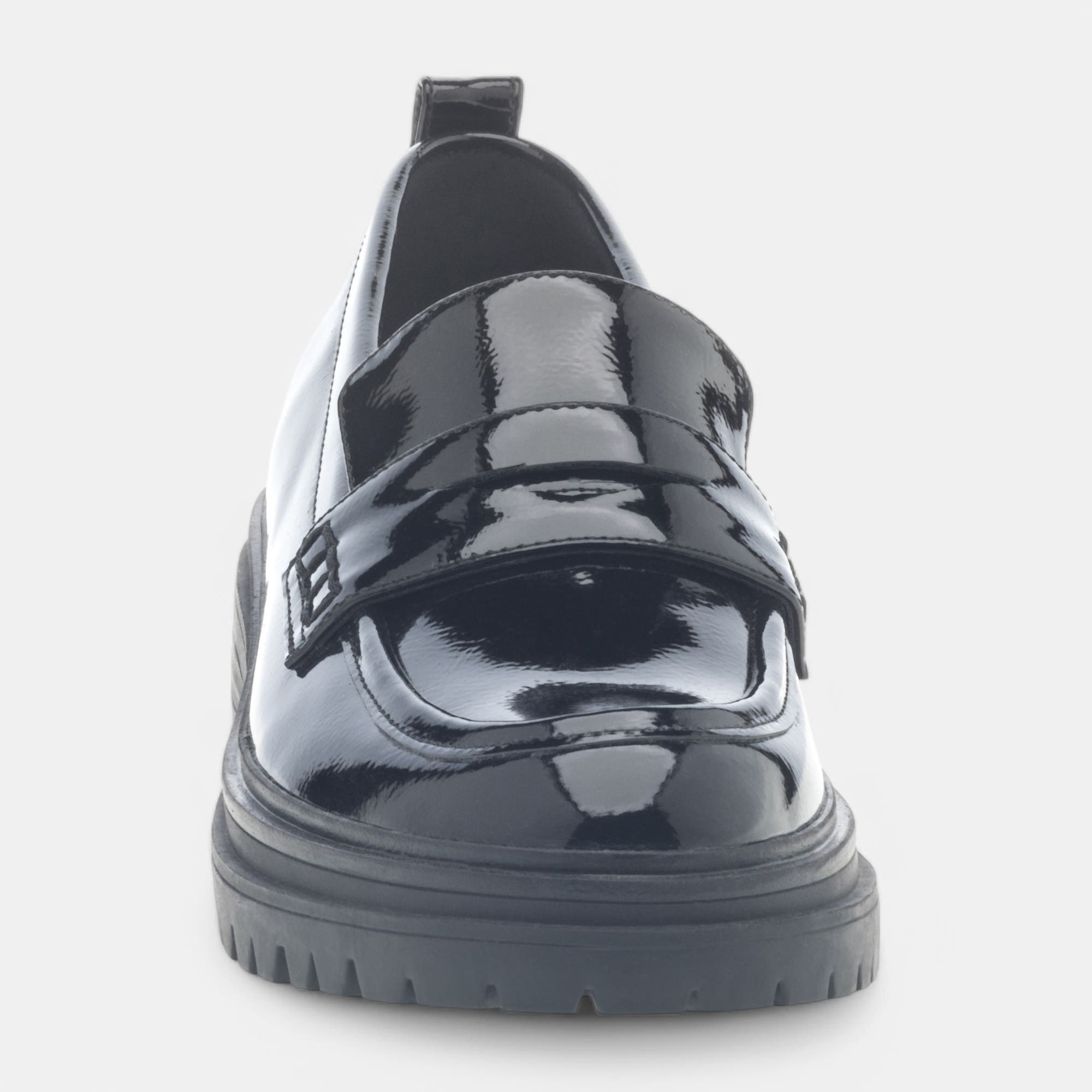 Mocassins Femme noir vernis