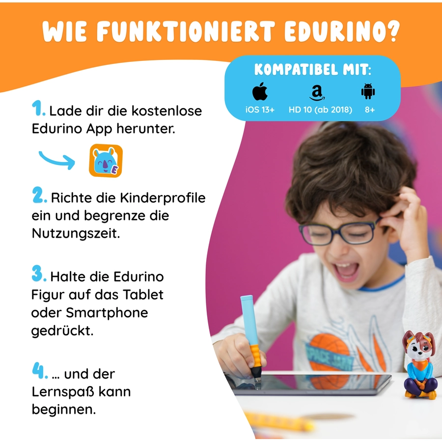 Edurino Lernspielzeug Lernfigur Edurino Starterset Luka - Logisches Denken & Coding Mehrfarbig