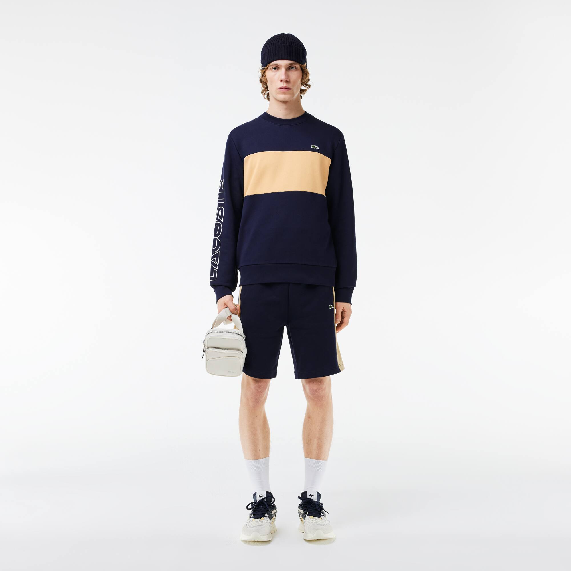 Sweatshirt Jogger color-block classic fit avec imprimé 3D Sweatshirts - Bleu - Lacoste - Homme