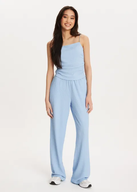 Singlet met dunne bandjes blauw (BLW.L)
