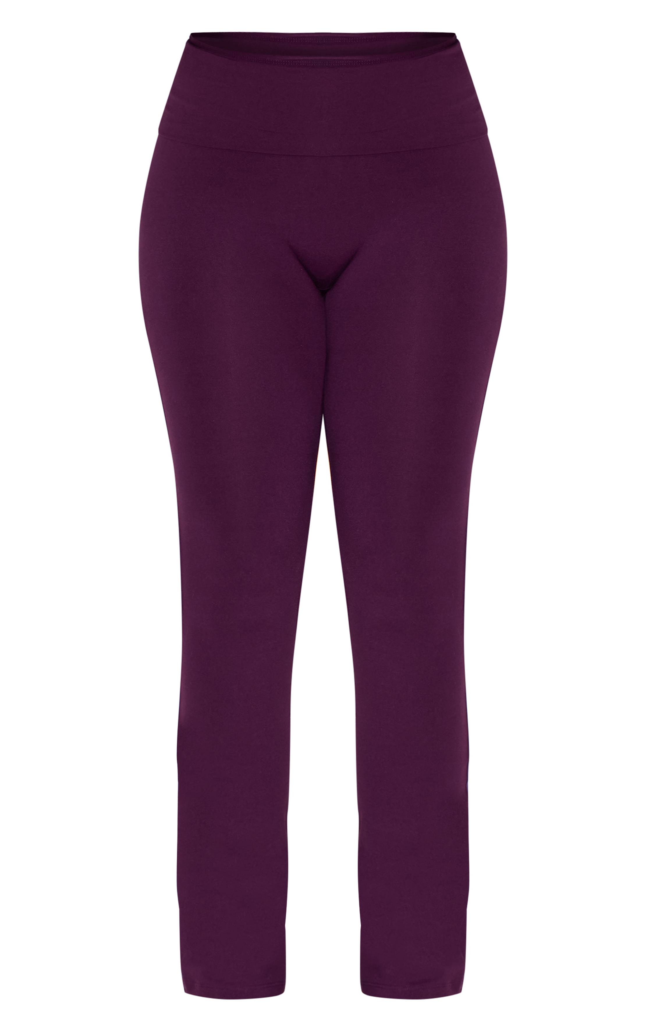 Prune Pantalon Évasé Taille Haute Sculptant À Rabat Shape Stretch