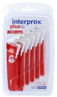Interprox Ragers Plus Mini Conical 2-4mm Rood 6ST