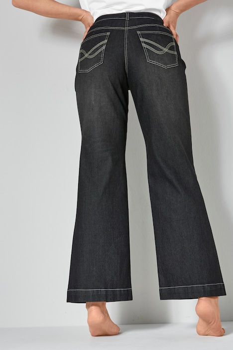 Jeans, weit und gerade, 4-Pocket