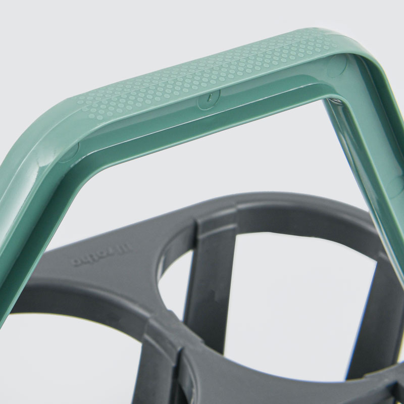 Porte 6 bouteilles gris vert