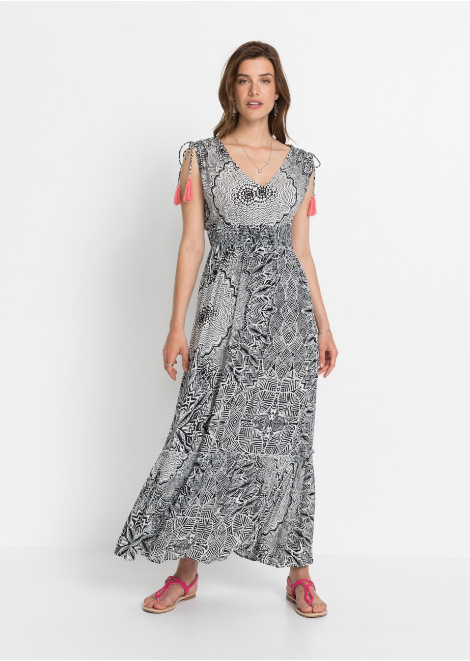 Robe longue imprimée