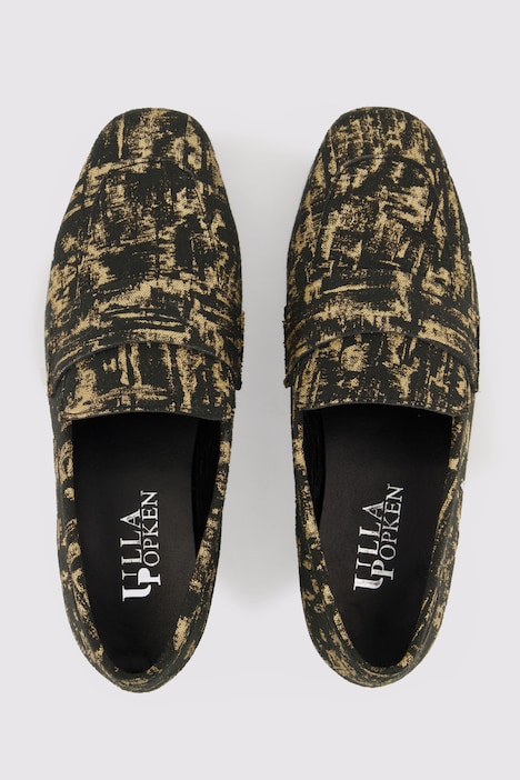 Jacquard-Loafer, Melange, Lederfutter, Weite H