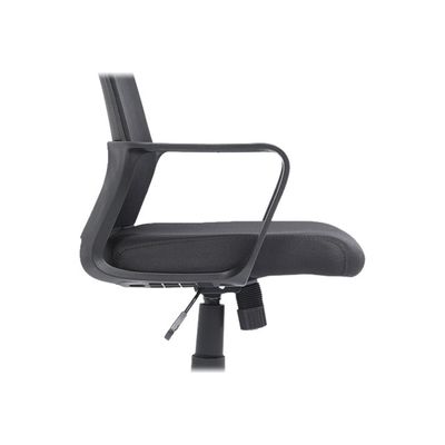 Fauteuil de bureau LIBERTY 02 - accoudoirs fixes - appui-tête réglable - noir