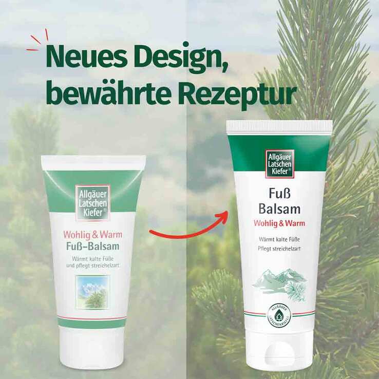 Allgäuer Latschenkiefer Fuß Balsam wohlig & warm, 100 ml