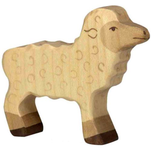 Holztiger lam 8 cm