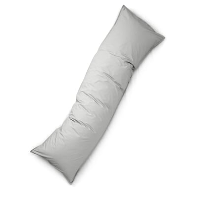 Kopfkissenbezug bedMATE, Hellgrau, 50 × 160 cm