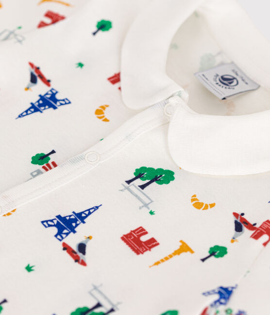 Combinaison courte en coton bébé
