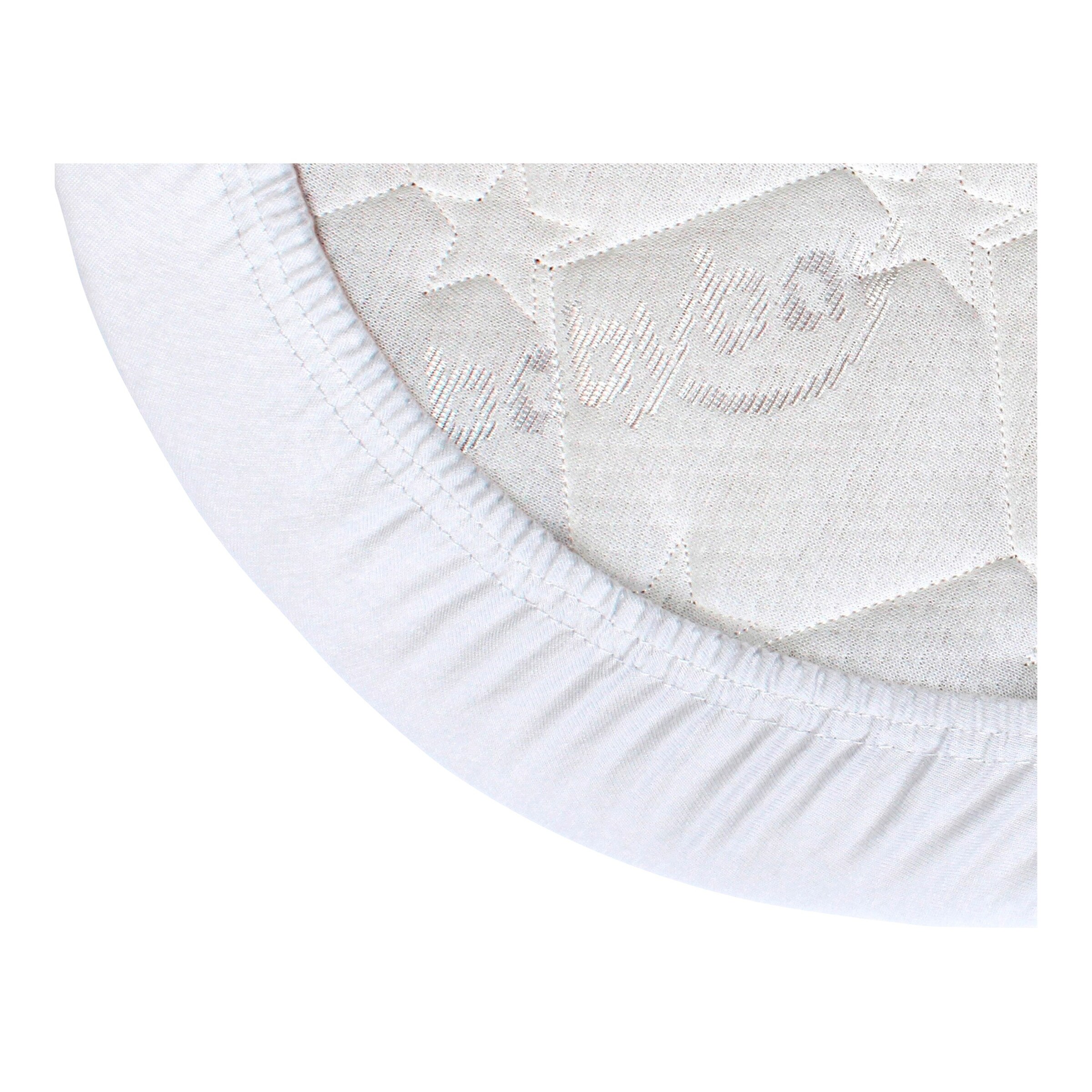 babybay® Jersey-Spannbetttuch für Beistellbett Maxi 89x50 cm weiß