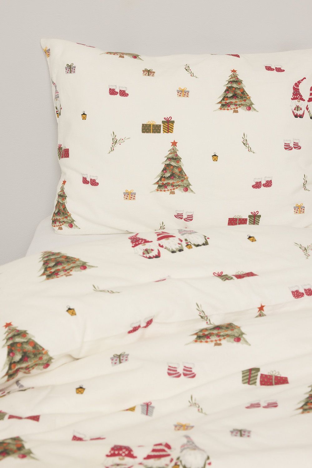 Sengesett flanell Juleglede 140x220