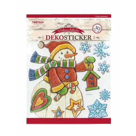 Trötsch Dekosticker Holzoptik Weihnachten, 1 Stück, sortiert