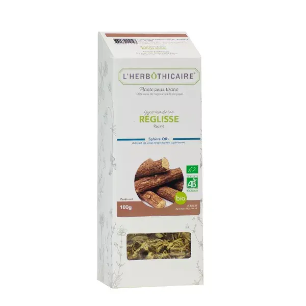 Chá de ervas de alcaçuz orgânico L'Herbôthicaire 100g