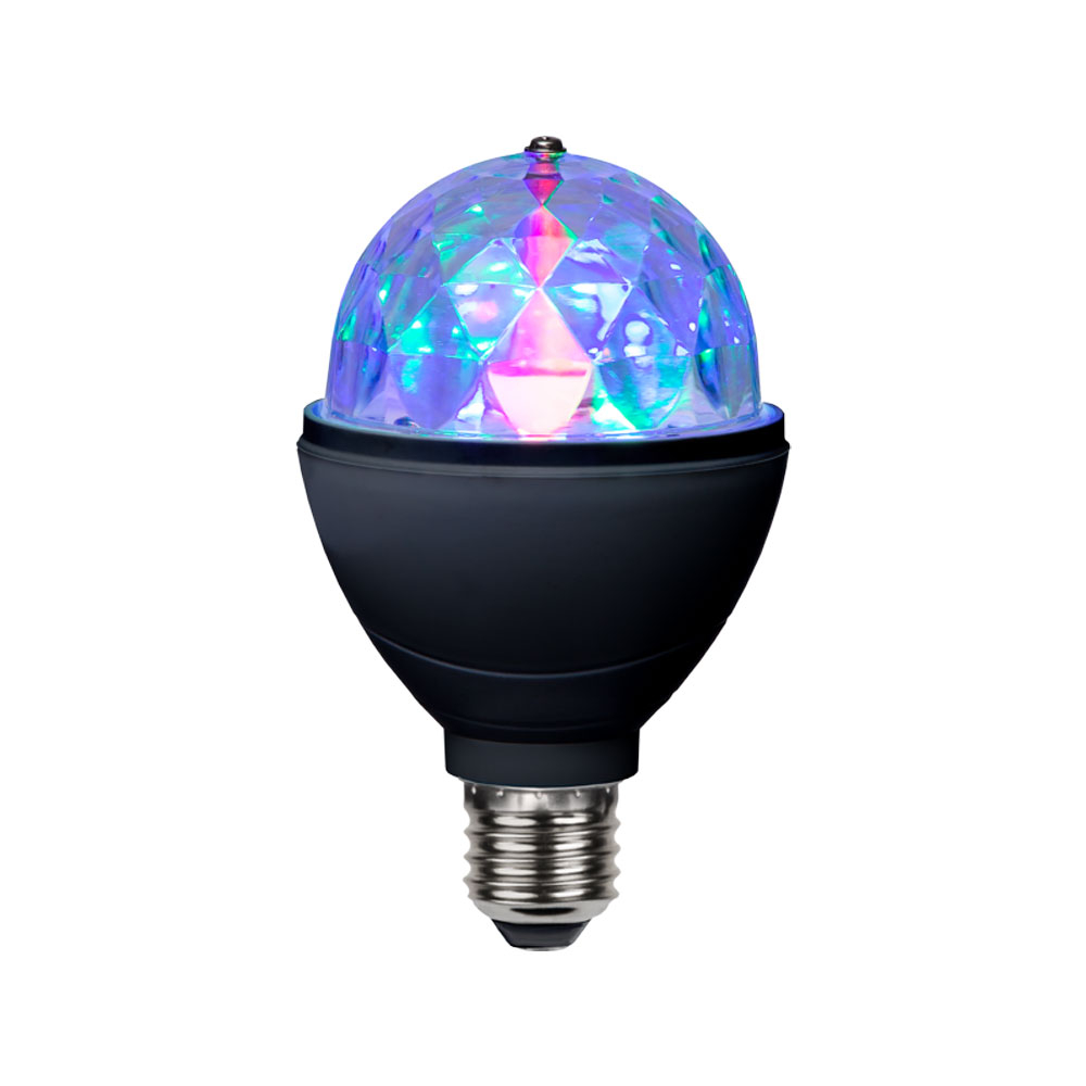 (3W) E27 LED Discokugel Glühbirne 360° Rotierendes RGB Partylicht (12.361-42) - Bunt