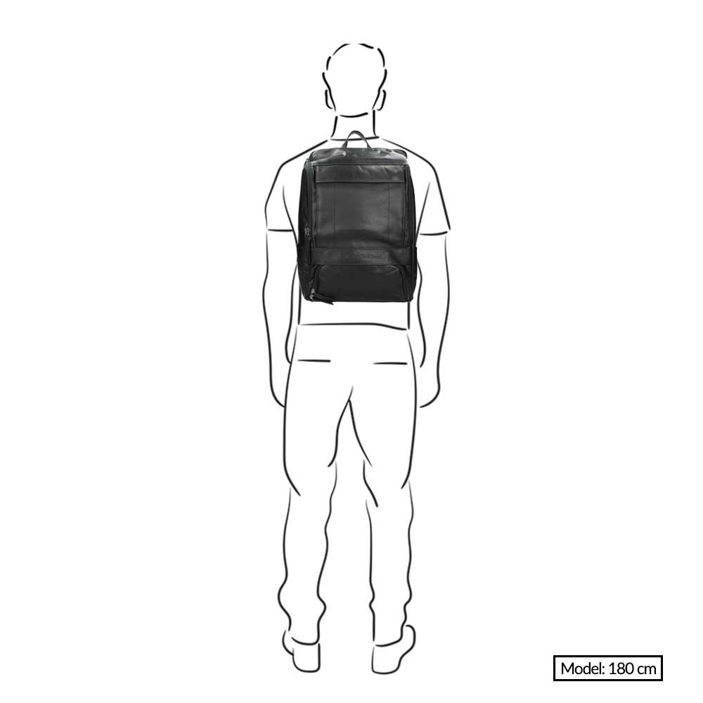 The Chesterfield Brand Rich Laptop Backpack black