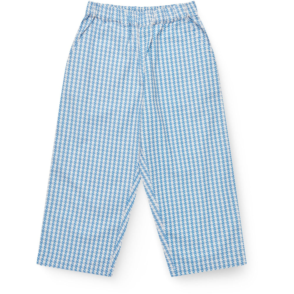 Køb COPENHAGEN COLORS Blue Houndstooth Mini Houndstooth Bukser