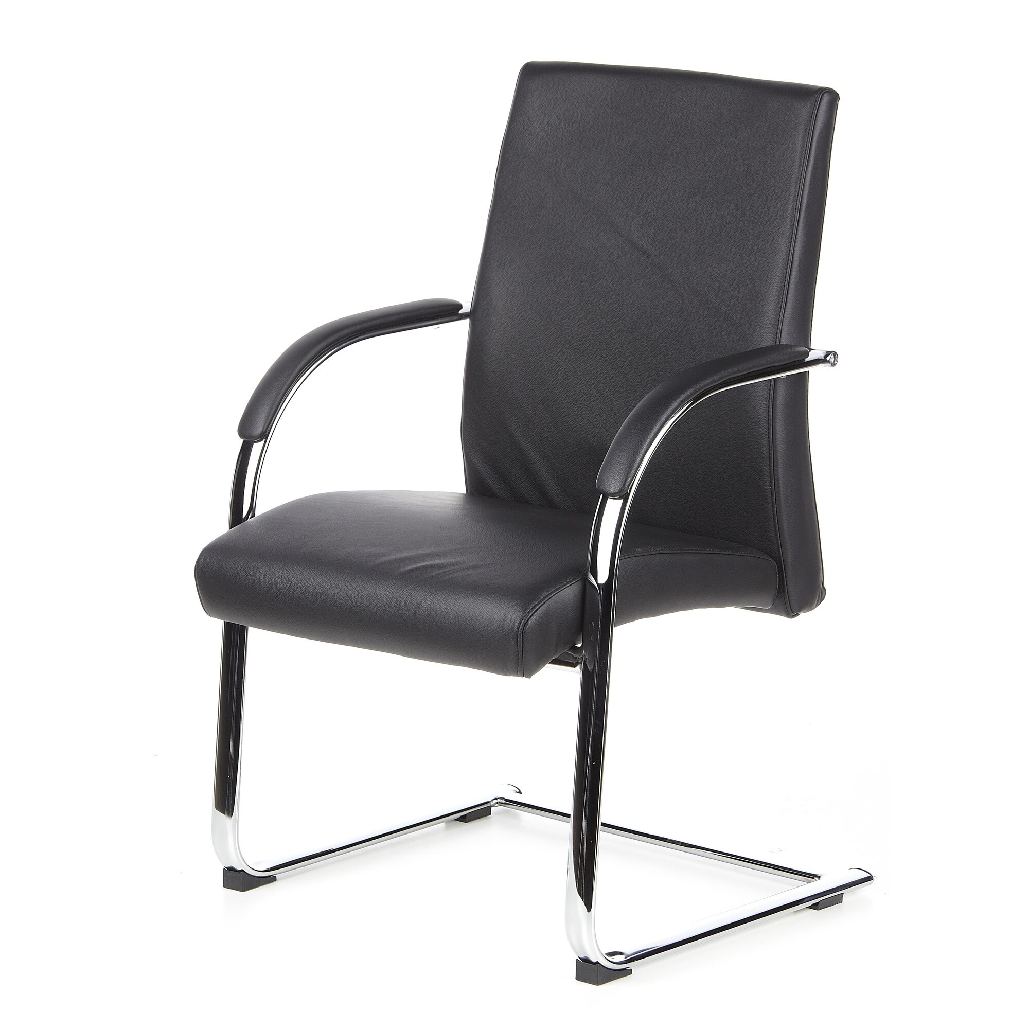 Freischwinger BAROLO V Leder mit Armlehnen hjh OFFICE