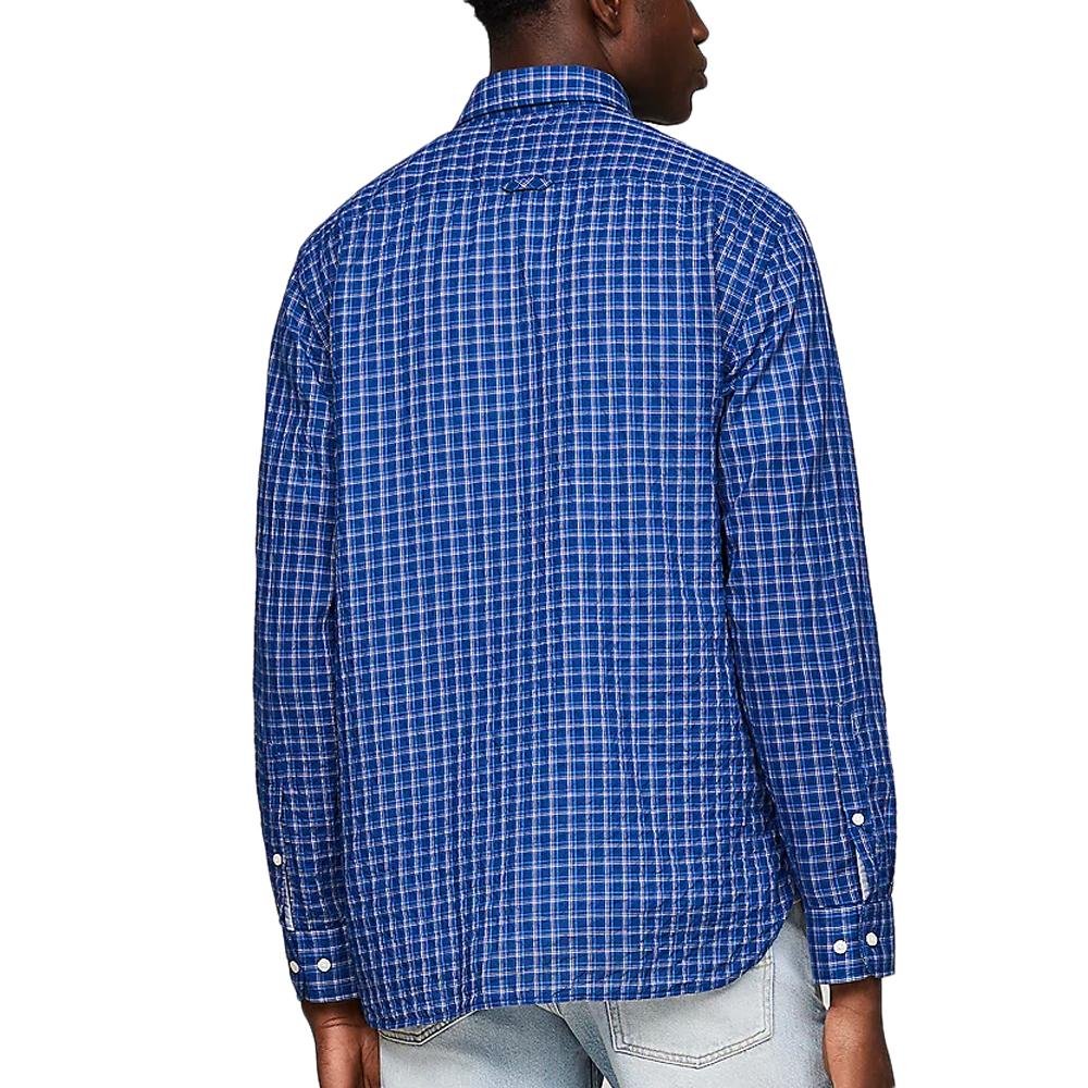 Tommy Hilfiger Chemise à Carreaux Bleu Homme Tommy Hilfiger Check MW0MW34656