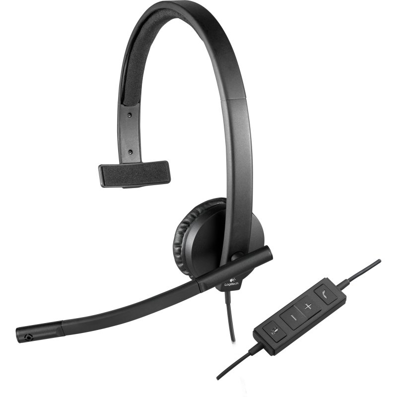 Logitech 981-000571 casque Avec fil Arceau Bureau/Centre d'appels USB Type-A Noir
