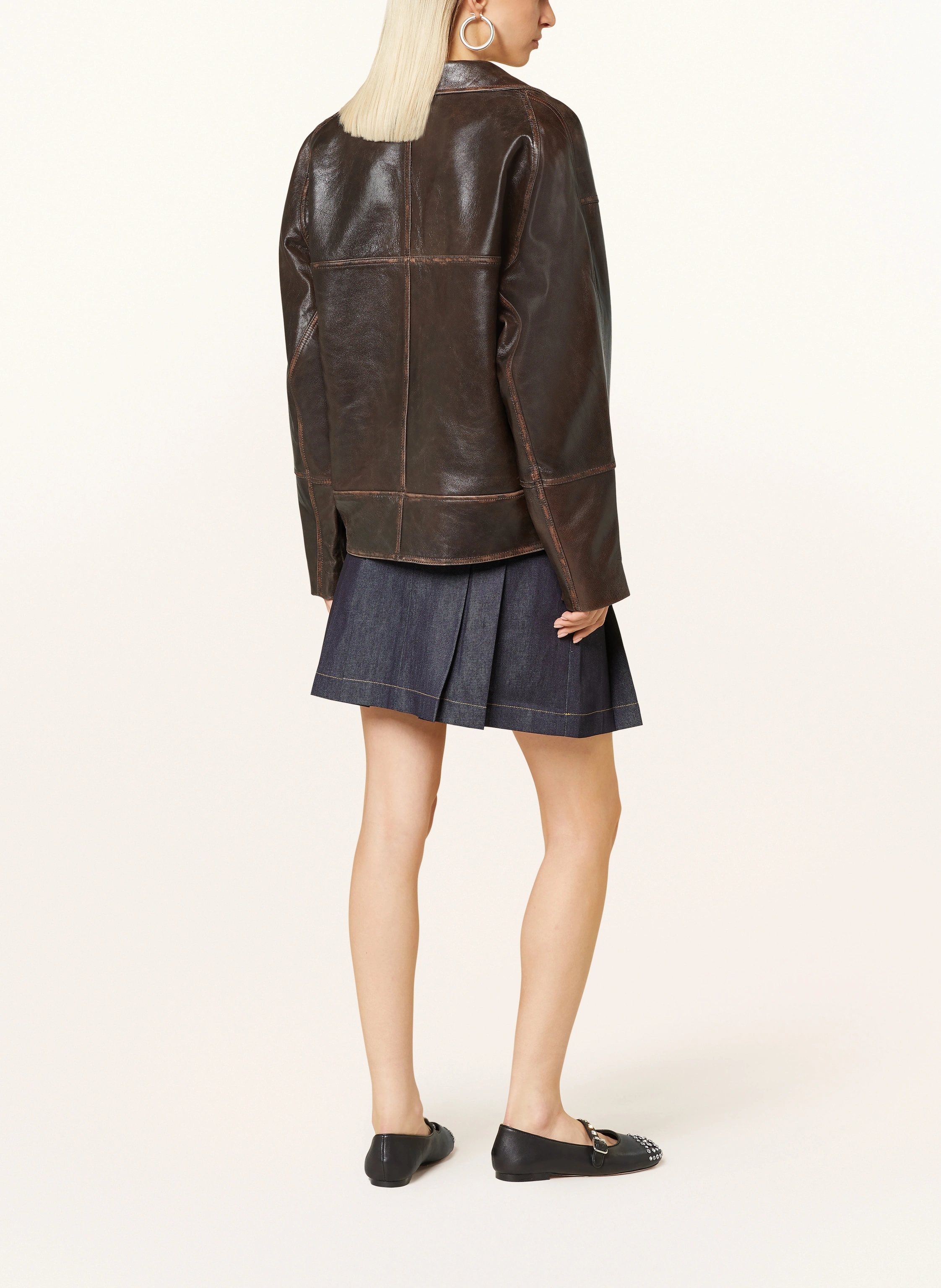 SANDRO Lederblazer